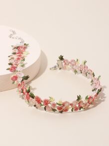 Gargantilla con diseño de flor - Rosa - Ver 5