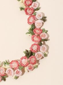Gargantilla con diseño de flor - Rosa - Ver 3