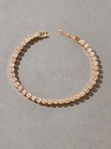 Hombres Pulsera con diseño de diamante de imitación punk estilo hip pop