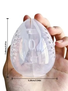 5pcs/10pcs Makeup Sponge Storage Box,Gifts For Women,Christmas Gifts,Gift Ideas For Women - White - View 3