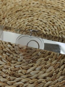 1pc Men Heart Charm Casual Keychain - Clear - View 7