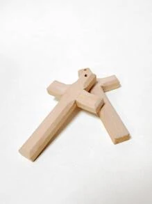 2入組/套十字DIY吊墜 - 米色 - 查看 1