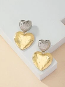 心形耳墜 - 彩色 - 查看 2