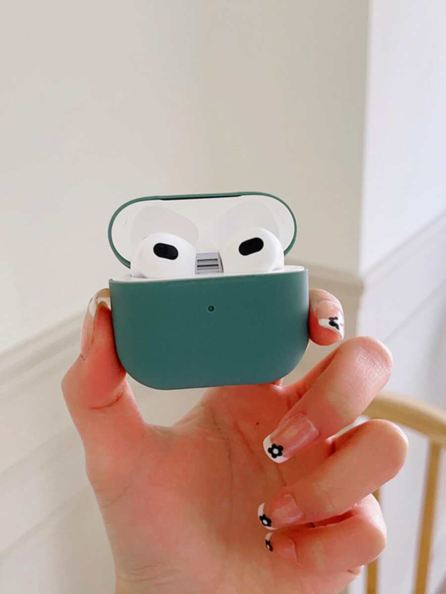 素色矽膠套適用於Airpods - 軍綠色 - 查看 1