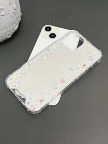 Funda para móvil con patrón de estrella y luna TPU anticaída - Multicolor - Ver 5