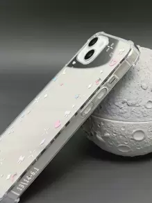 Funda para móvil con patrón de estrella y luna TPU anticaída - Multicolor - Ver 7