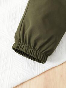 小男童側翻蓋口袋工裝褲