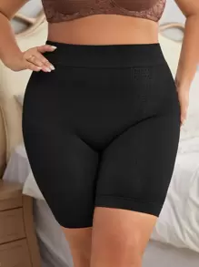 Shorts de fajas unicolor - Negro - Ver 1