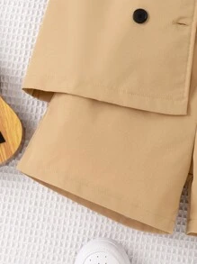 男孩前蝴蝶結襯衫和短褲和馬甲西裝外套 - 彩色 - 查看 4