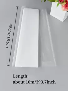 1 trang trí ghế 10m, đai ghế màu trắng lãng mạn cho tiệc cưới - trắng - Xem 3