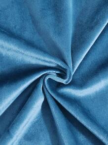 Sợi Hóa Học Đệm, Màu Xanh Tối Giản Trang Trí Ném Gối Không Chất Độn Cho Ghế Sofa - Màu xanh lam - Xem 3