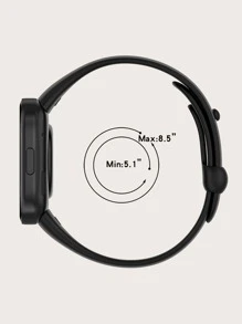 Dây đeo đồng hồ silicon tương thích với Redmi Watch 3 - màu đen - Xem 5