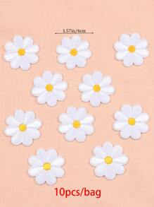 10 miếng dán hình hoa - trắng - Xem 4