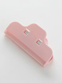 1pc PP Sealing Clip, Minimalist Pink Damp-proof Food Sealing Clip For Kitchen - Pink - View 3
