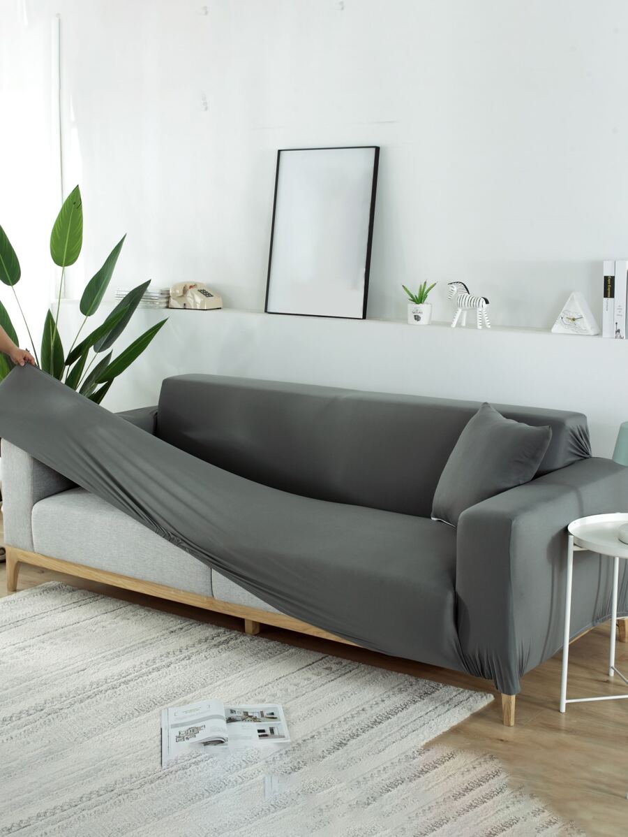 1 Bọc Ghế Sofa Chắc Chắn, Bọc Ghế Sofa Polyester Cho Hộ Gia Đình - Xám - Xem 1