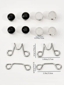 4 piezas hebilla ajustable con diseño de diamante de imitación cintura - Multicolor - Ver 6
