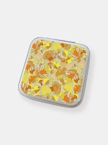 Goldendazeillustration Modern Mushroom & Flower Print Jewelry Box - Multicolor - View 1