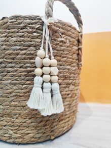 3 cái hạt & tua trang trí treo tường, trang trí treo bằng gỗ hiện đại cho gia đình - Nhiều màu - Xem 1
