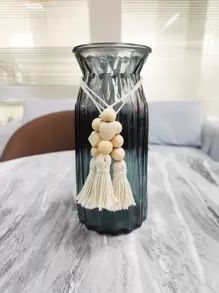 3 cái hạt & tua trang trí treo tường, trang trí treo bằng gỗ hiện đại cho gia đình - Nhiều màu - Xem 2