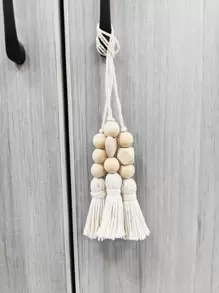 3 cái hạt & tua trang trí treo tường, trang trí treo bằng gỗ hiện đại cho gia đình - Nhiều màu - Xem 5