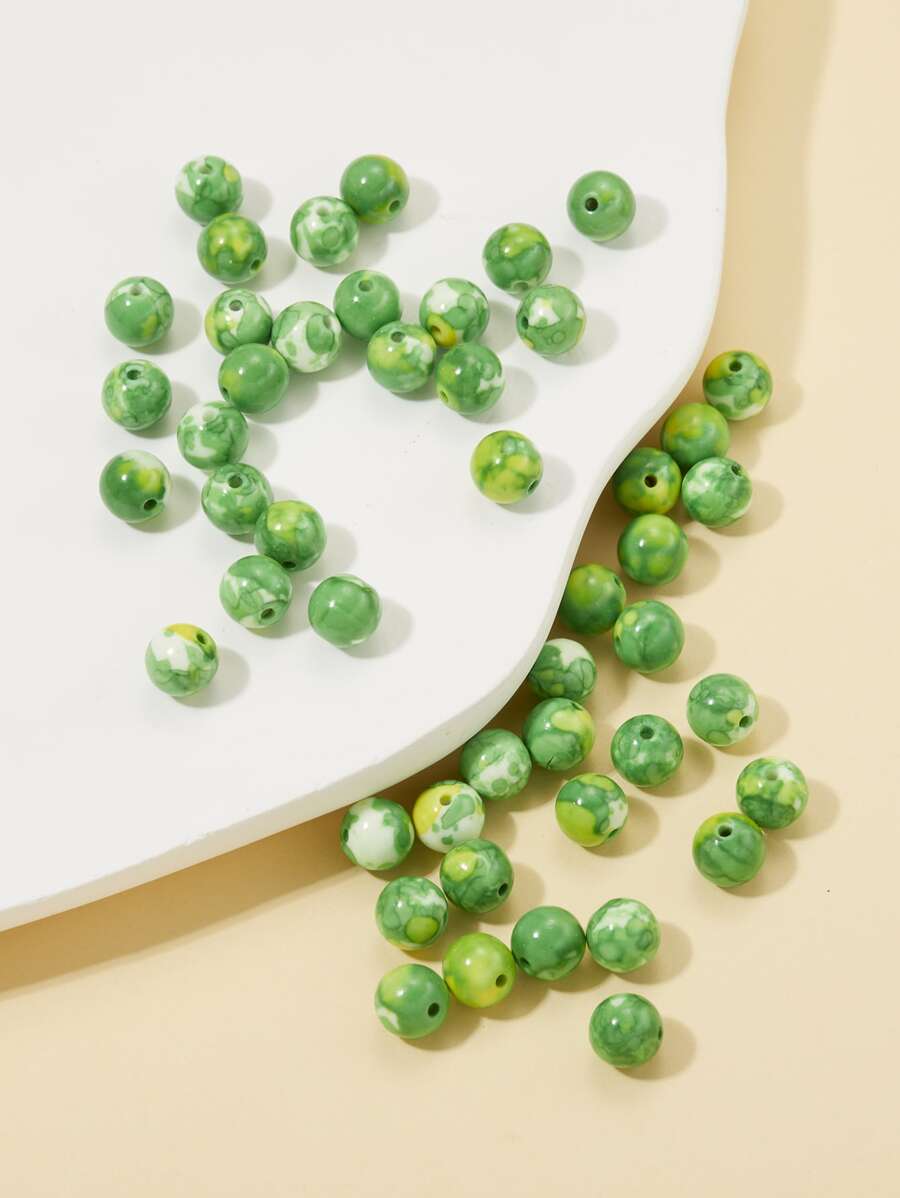 50 piezas/set Accesorio de joya DIY cuenta - Multicolor - Ver 1