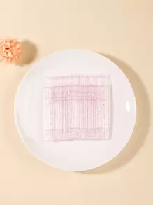 100支一次性棉质眼影刷 - 粉色 - 查看 2