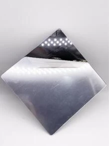 1入組PMMA鏡面牆貼現代方形自粘3D蝴蝶家居牆飾 - 銀色 - 查看 8