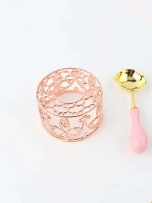 1入組鏤空蠟封爐 - 玫瑰金 - 查看 3