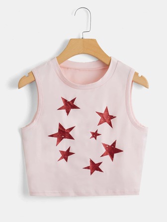 Top tank con estampado de estrella