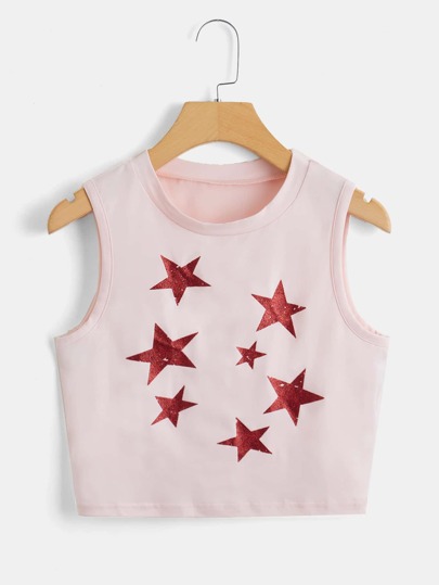 Top tank con estampado de estrella