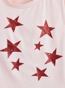 ROMWE Tank Top mit Stern Muster