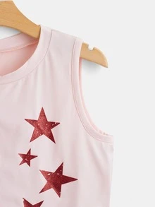 ROMWE Tank Top mit Stern Muster