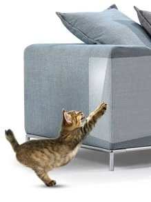 2pcs Clear Pet Sofa Anti-scratch Protector Pad For Cat And Dog For Furniture Protector - Clear - View 1