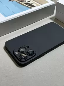 Solid Phone Case - Black - View 3