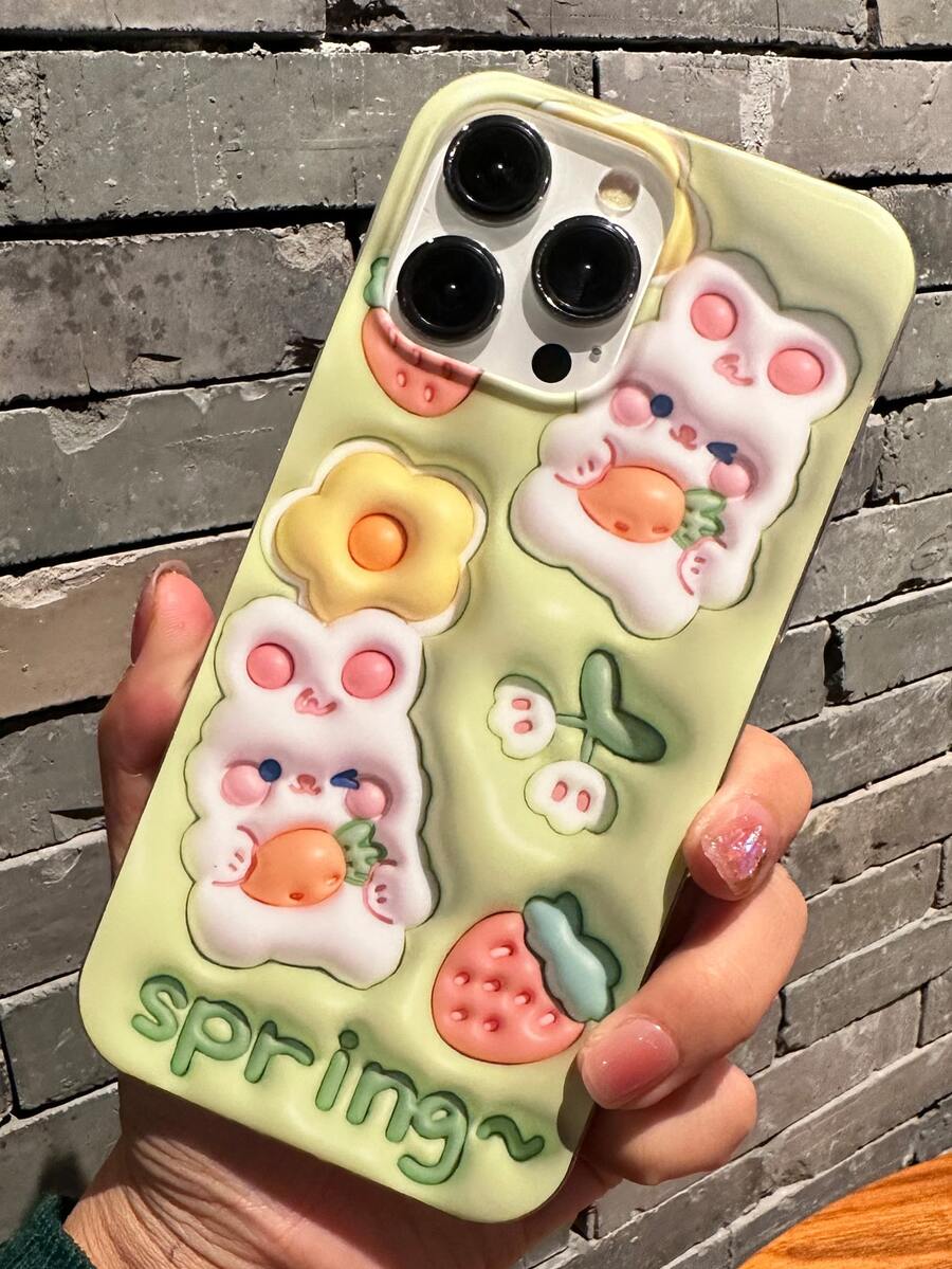 Funda para móvil conejo con textura - Multicolor - Ver 1