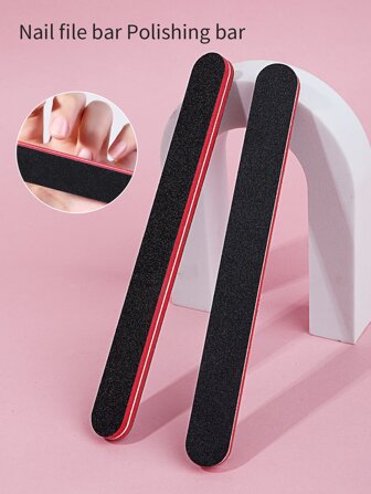 2pcs 100/180 Grit Nail Buffer Sanding Block Files Sponge Nail Polisher Professional Manicure Tools For Acrylic Nails Care For Optimum Natural Nail Care