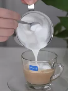 1pc Milk Frothing Pitcher, Stainless Steel Manual Milk Frother For Household School Supplies Back To School