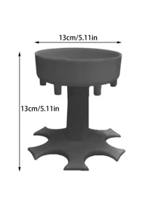 Dispensador de vino de plástico de 1 pieza, vertedor de bebidas de desvío automático gris de 6 disparos para fiesta - Gris - Ver 6