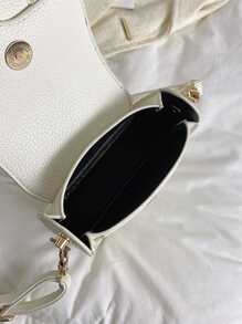 儿童时尚迷你 PU 单肩包，新款单肩包设计 - 白色 - 查看 4