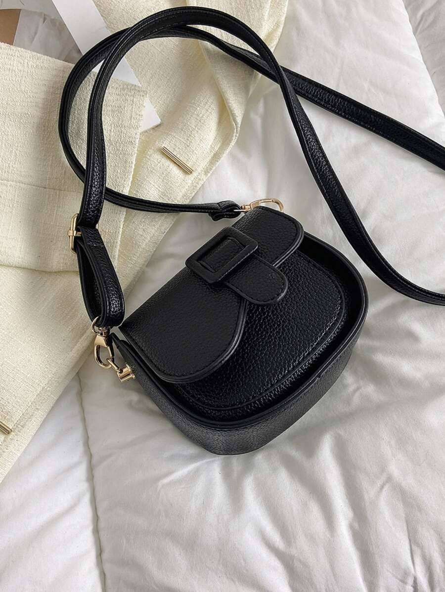 Trẻ em Đúng mốt chất liệu da PU Mini Túi đeo vai , Túi đeo chéo Đối với Trẻ em - màu đen - Xem 1