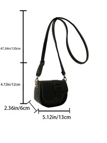 Trẻ em Đúng mốt chất liệu da PU Mini Túi đeo vai , Túi đeo chéo Đối với Trẻ em - màu đen - Xem 3