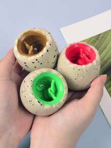 1入組恐龍蛋擠壓玩具用於緩解壓力創意捏玩具 - 棕色 - 查看 4