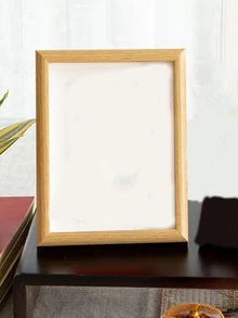 1 pieza marco de fotos de madera sin papel interior, marco de fotos simple para el hogar - Albaricoque - Ver 1