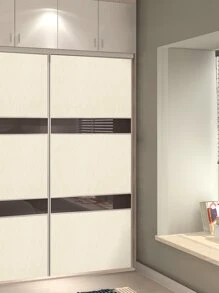 1pc Thick Self-adhesive Wall Paper, Beige Water Proof Wall Sticker For Home Decor - Beige - View 4