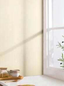 1pc Thick Self-adhesive Wall Paper, Beige Water Proof Wall Sticker For Home Decor - Beige - View 8