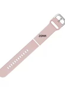 QAGSFLC 1 件男女款粉色时尚硅胶表带 20/22 毫米，兼容三星 Galaxy Watch4/华为 GT3pro，可作为返校学生的礼物 - 粉色 - 查看 5