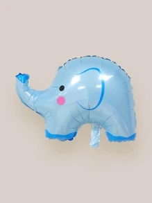 1pc Blue Elephant Shaped Balloon, Cute PE Decorative Balloon For Party - Blue - View 2