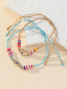 Gói 12 Chi tiết Mắt Ác Vòng tay Hamsa Charm - Nhiều màu - Xem 2