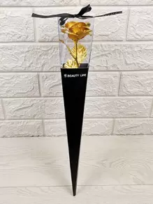 1 Vàng Hoa Hồng Nhân Tạo Thân, Lãng Mạn Hoa Giả Cho Ngày Của Mẹ, Đảng Tốt Nghiệp Đảng Quà Tặng - Nhiều màu - Xem 1