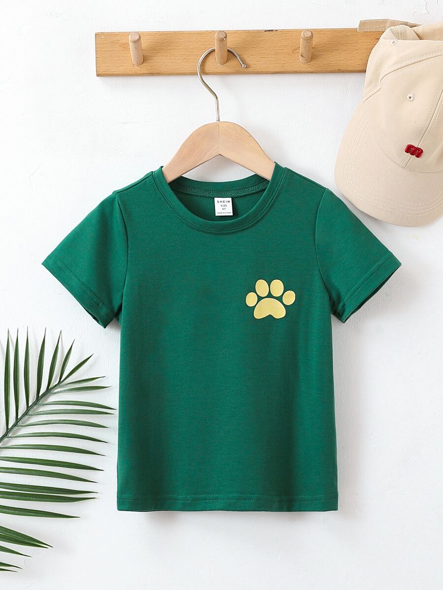 Toddler Boys Cartoon Graphic Tee - Green - View 1